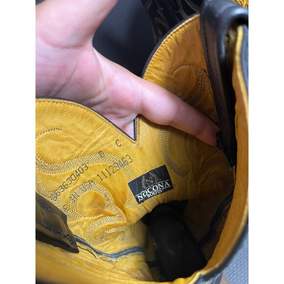 VINTAGE‎ NOCONA BROWN WESTERN COWBOY EMBROIDERED LEATHER BOOTS SIZE 6 C Womens - Picture 10 of 10